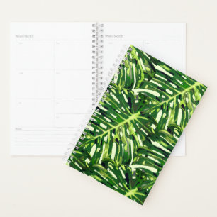 Tropical Monstera Leaves Planner