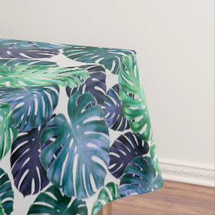 Tropical Monstera Leaves  Tablecloth