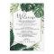Tropical Monstera Wedding Welcome Itinerary Letter