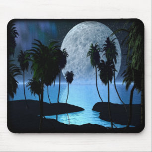 Tropical Moon Mousepad