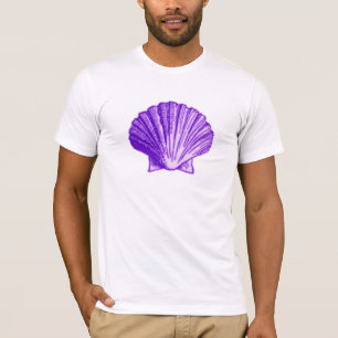 Tropical Moonlight Purple Shell T-Shirt