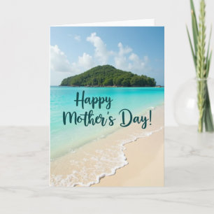 Tropical Mothers Day Ocean Card