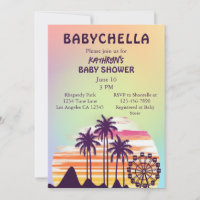 Tropical Music Festival Baby Shower