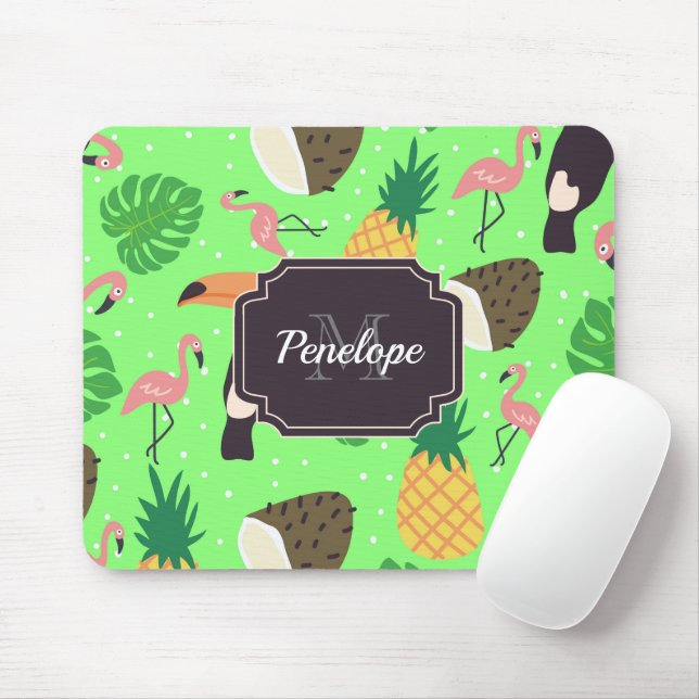 Tropical Nature Mouse Pad (With Mouse)