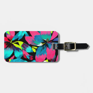 Tropical Neon Splash in Paradise Luggage Tag