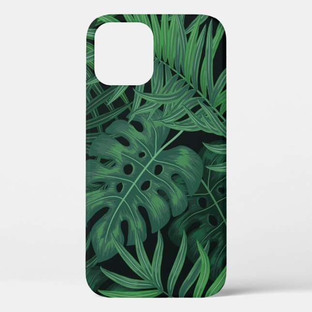 Tropical night green seamless pattern Case-Mate iPhone case (Back)