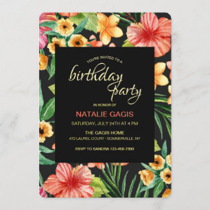 Tropical Night Invitation