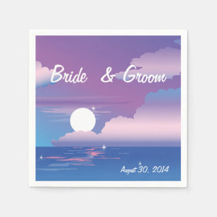 Tropical Night Wedding Napkin