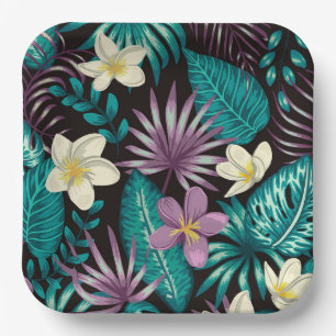 Tropical Nights Paper Plate