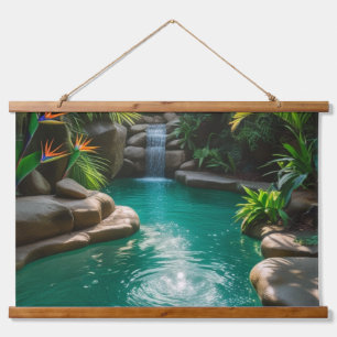 tropical oasis hanging tapestry