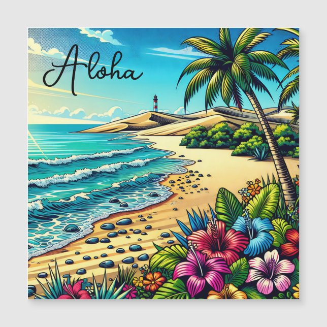Tropical Ocean Aloha Vacation  (Front)