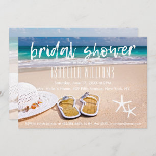 Tropical Ocean Beach Bridal Shower Invitation