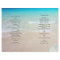 Tropical Ocean Beach Folded Wedding Program