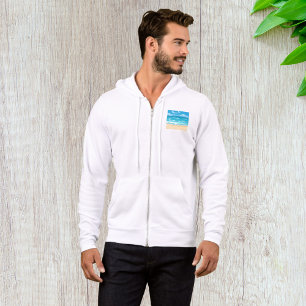Tropical Ocean Beach Scene Coastal Landscape  Hoodie