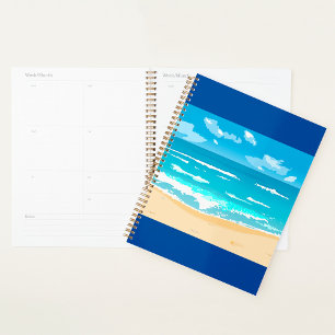 Tropical Ocean Beach Scene Coastal Landscape  Planner