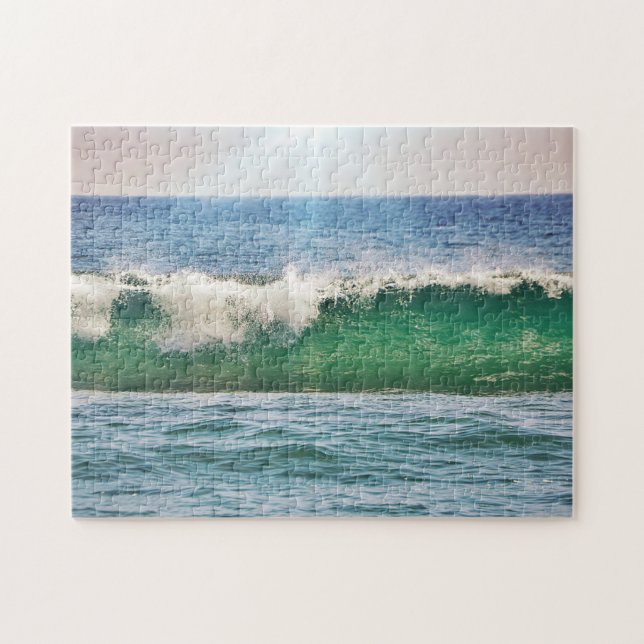 Tropical Ocean Beach Wave in Sunlight Puzzle (Horizontal)