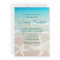 Tropical Ocean Beach Wedding Breakfast Invitation