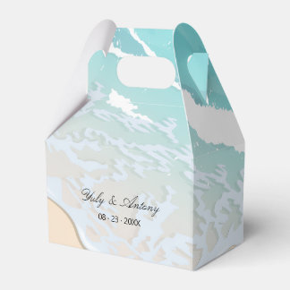 Tropical Ocean Island Wedding Party Gift  Favour Box