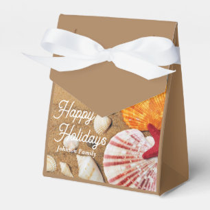 Tropical ocean nautical coastal summer vacation favour box