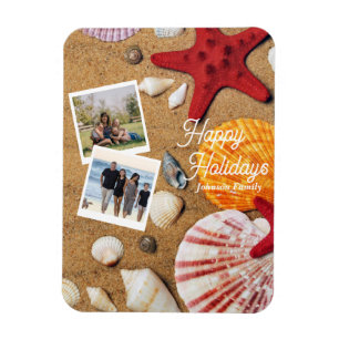 Tropical ocean nautical coastal summer vacation magnet