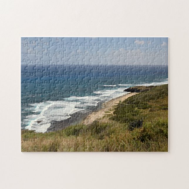 Tropical Ocean Sea Beach Nature Jigsaw Puzzle (Horizontal)