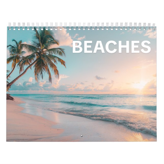 Tropical Ocean Views & Serene Coastal | Beaches  Calendar (Cover)