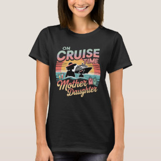 Tropical On Cruise Time Mother Daughter with Palm T-Shirt