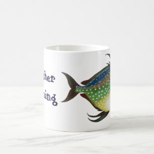 Tropical Opah Fish, Vintage Marine Aquatic Animal Coffee Mug