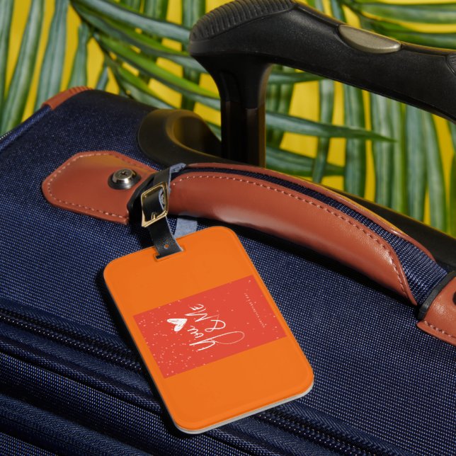 Tropical Orange Luggage Tag (Front Insitu 1)