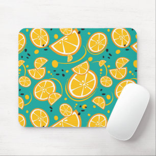 Tropical Orange Slices Wedges Citrus Summer Fruit Mouse Pad