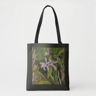 Tropical Orchid Botanical Art Tote Bag