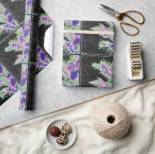 'Tropical Orchid' Painting on a Wrapping Paper