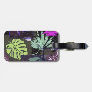 Tropical ornament. luggage tag
