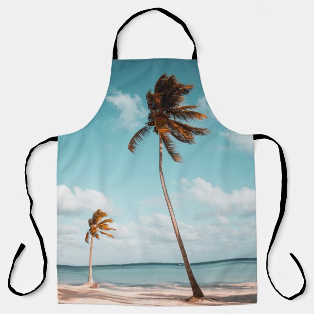 Tropical Palm Beach Apron  (Front)