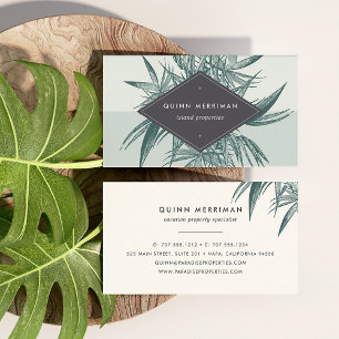 Tropical Palm Frond Business Card