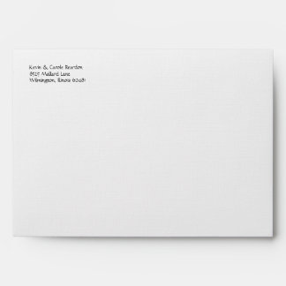 Tropical Palm Frond Green & Black Envelope