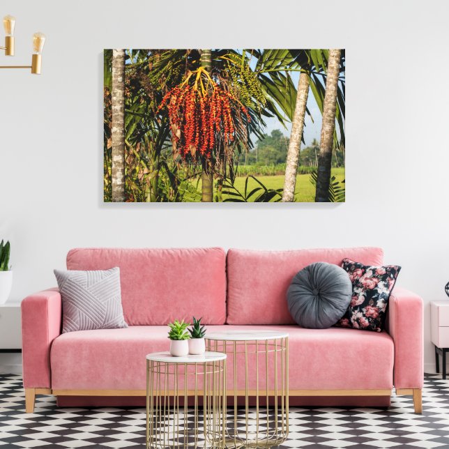 Tropical Palm Fruit Bali - Canvas Wall Art Print (Insitu(LivingRoom))