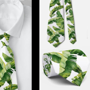 Tropical Palm Green Botanical Neck Tie