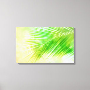 Tropical palm leaf Canvas Print