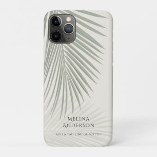 Tropical Palm Leaf Minimal Modern Case-Mate iPhone Case