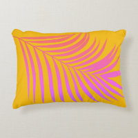 Tropical Palm Leaf Orange Yellow Pink Gift Decor