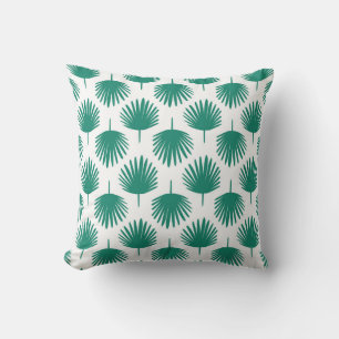 Tropical Palm Leaf Pattern Cushion