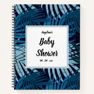 Tropical Palm Leaf Pattern Gift List Notebook