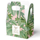 Tropical Palm Leaf Pink Green Gold Personalised