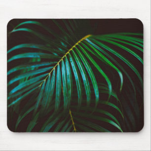 Tropical Palm Leaf Relaxing Green Calming Mouse Pad
