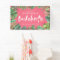 Tropical palm leaf & script bachelorette