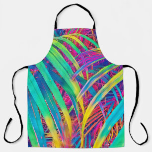 Tropical palm leaf texture background. Palm leaf i Apron