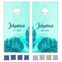 Tropical Palm Leaves Beach House 