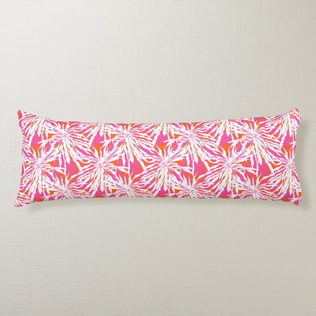 Tropical Palm Leaves Body Cushion (Front)