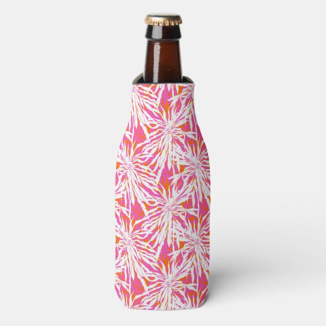 Tropical Palm Leaves Bottle Cooler (Bottle Front)